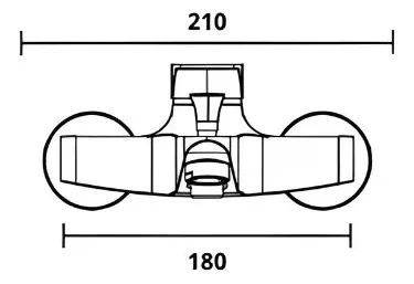 LLAVE MONOMANDO TINA DUCHA COLOMBA TAUMM KIT COMPLETO - 4