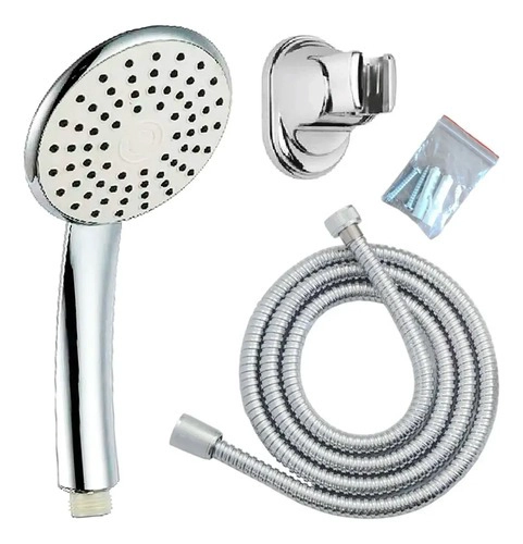 JUEGO DUCHA SET MANGO SOPORTE FLEXIBLE 1,6 MT SWERTT TAUMM - 1