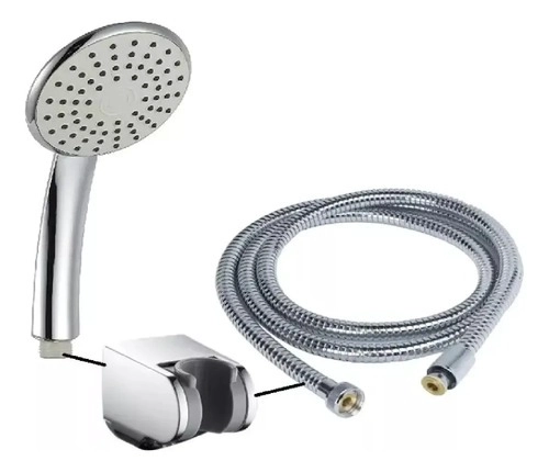 JUEGO DUCHA SET MANGO SOPORTE FLEXIBLE 1,6 MT SWERTT TAUMM - 6