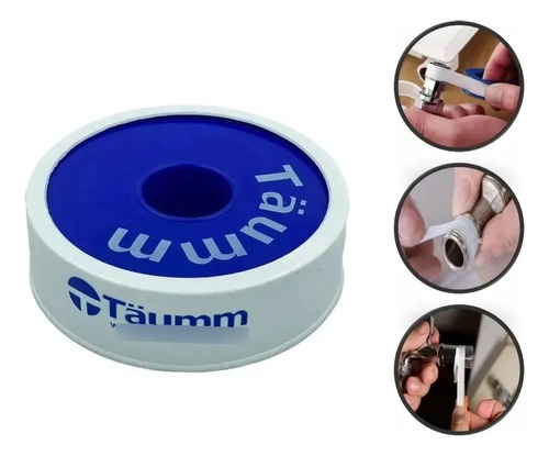 CINTA TEFLON UNIONES AGUA JUMBO 3/4 TAUMM 50MTS - 2