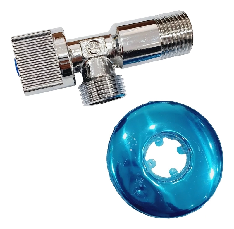 LLAVE ANGULAR HE-HE 1/2 CON ACCESORIO PARED TAUMM - 3