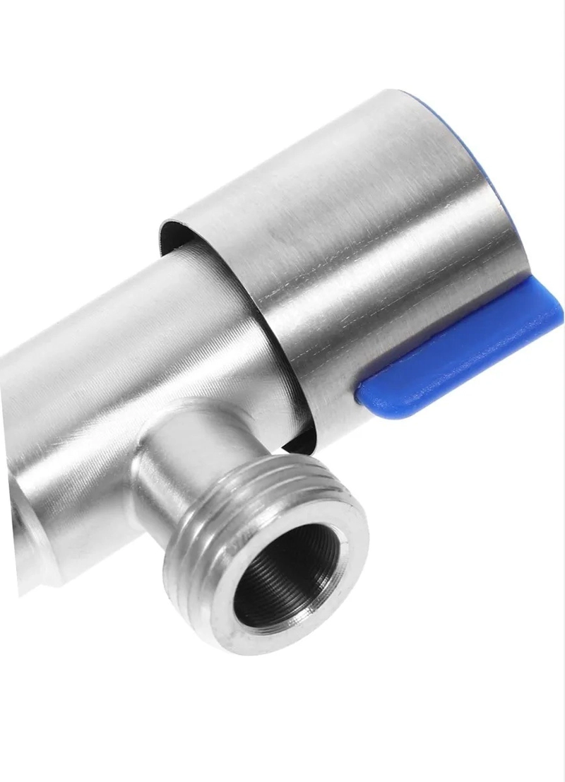 LLAVE ANGULAR HE-HE 1/2 ACERO INOXIDABLE PARA ESTANQUE TAUMM - 3