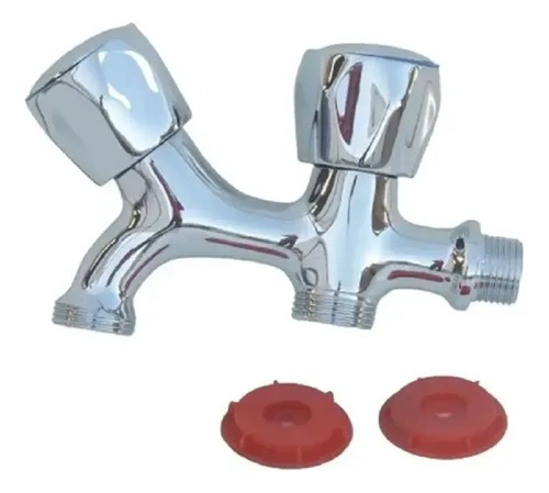LLAVE LAVADORA-LAVADERO O JARDIN SIMULTANEA - 2 SALIDAS 3/4 - 3