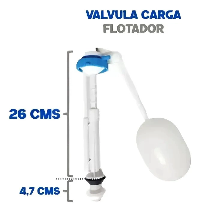 VALVULA CARGA WC ADMISION ESTANQUE 15/16 CON FLOTADOR TAUMM - 3