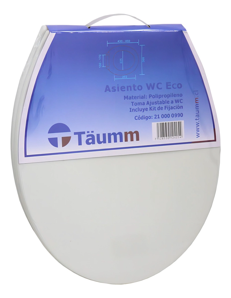 ASIENTO CON TAPA WC ECO OVALADA TÄUMM - 2