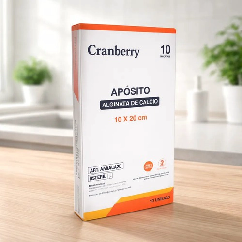 APOSITO ALGINATO CALCIO 10X20 CRANBERRY - CAJA 10 UNIDADES - 2