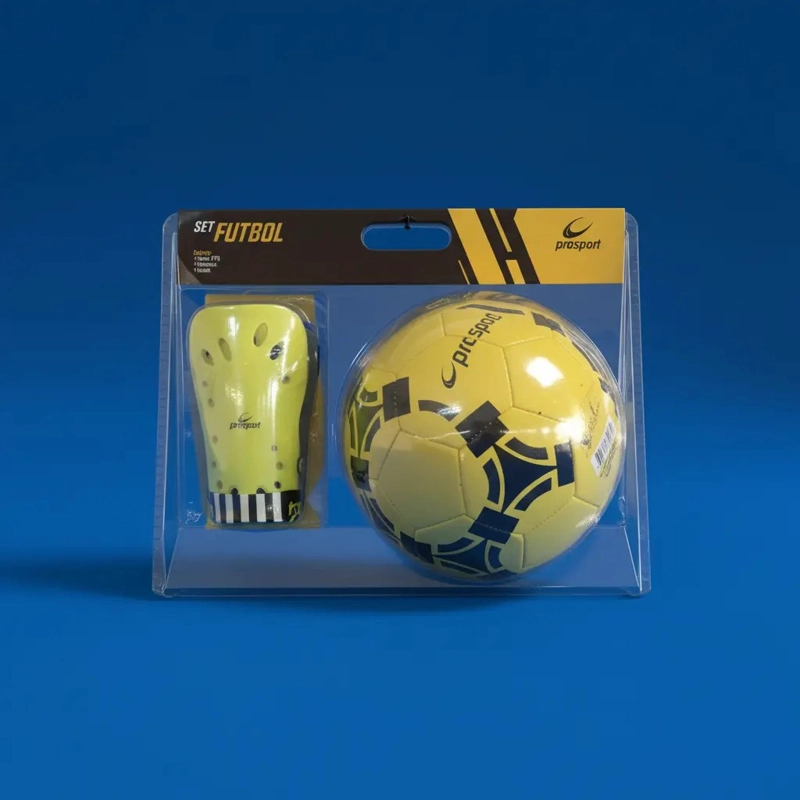 SET DE FUTBOL 3 EN 1 AMARILLO = BALON N 5 / MEDIAS S / CANILLERAS S - 3