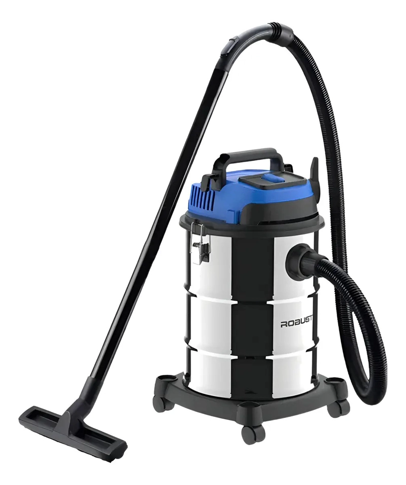 ASPIRADORA DE TACHO TAMBOR 30L 1600W POLVO Y AGUA ROBUST - 1