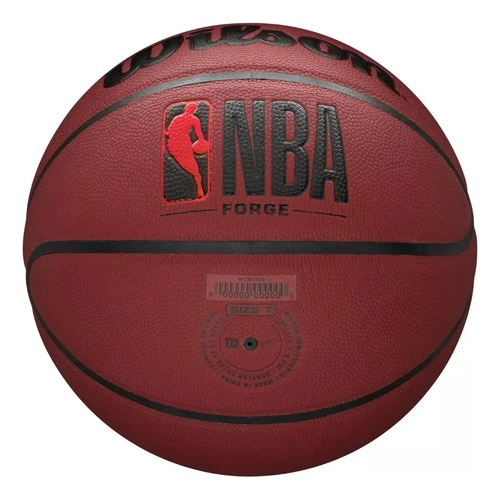 BALON DE BASKETBALL WILSON NBA FORGE CRIMSON TAMAÑO 7 CAFE - 2