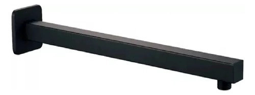 PLATO DUCHA CUADRADO NEGRO 25CM + BRAZO 40 CM NEGRO TAUMM - 6