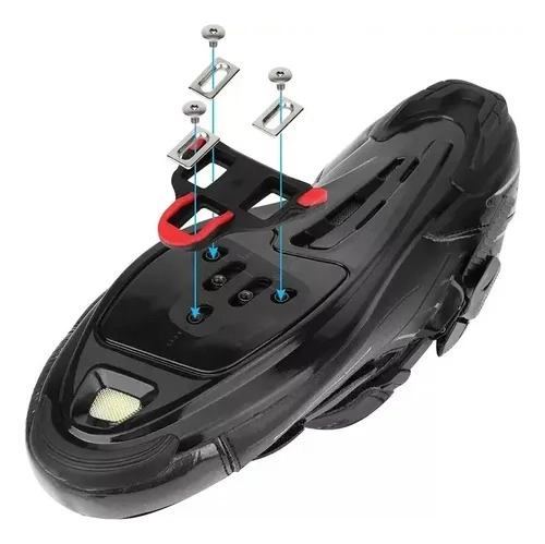 CALAS SHIMANO SM-SH10 PARA PEDALES DE RUTA NEGRO - 4