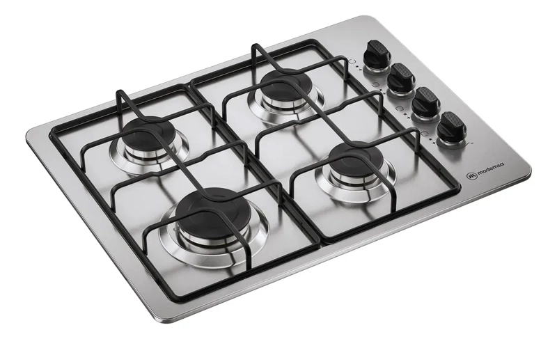 ENCIMERA A GAS MADEMSA 4 PLATOS ENCENDIDO AUTOMATICO KM4GX INOX - 5