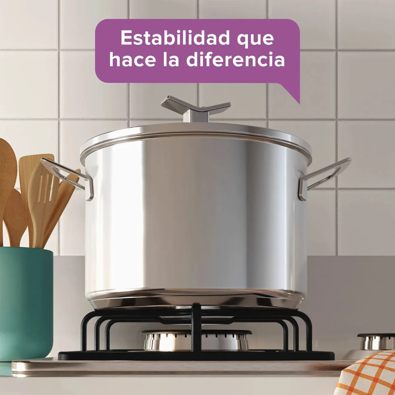 ENCIMERA A GAS MADEMSA 4 PLATOS ENCENDIDO AUTOMATICO KM4GX INOX - 6