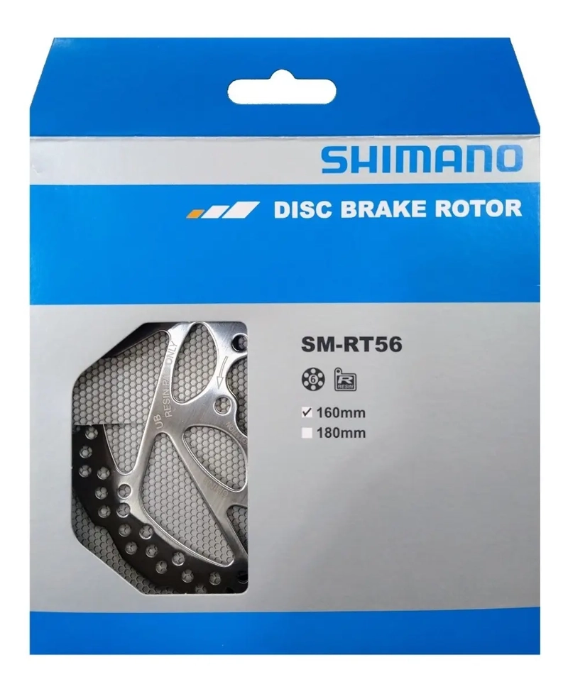 SHIMANO DISCO DE FRENO SM-RT56 160MM 6 TORNILLOS - 2