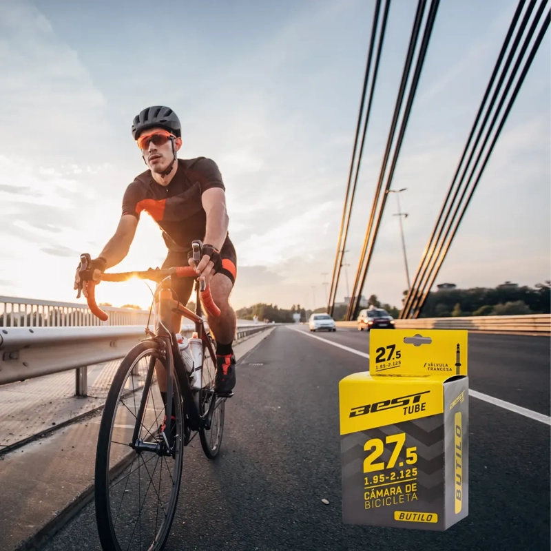 CAMARA BICICLETA BEST 27.5X1.95/2.125 VALVULA FRANCESA 48MM - 3