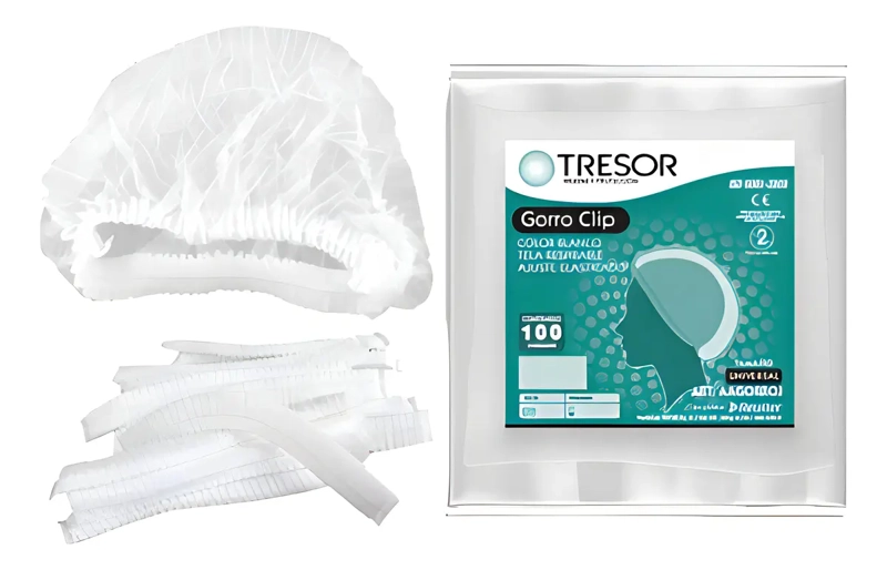 GORRO / COFIAS DESECHABLE BLANCA TRESOR ( 100 UNIDADES) - 1