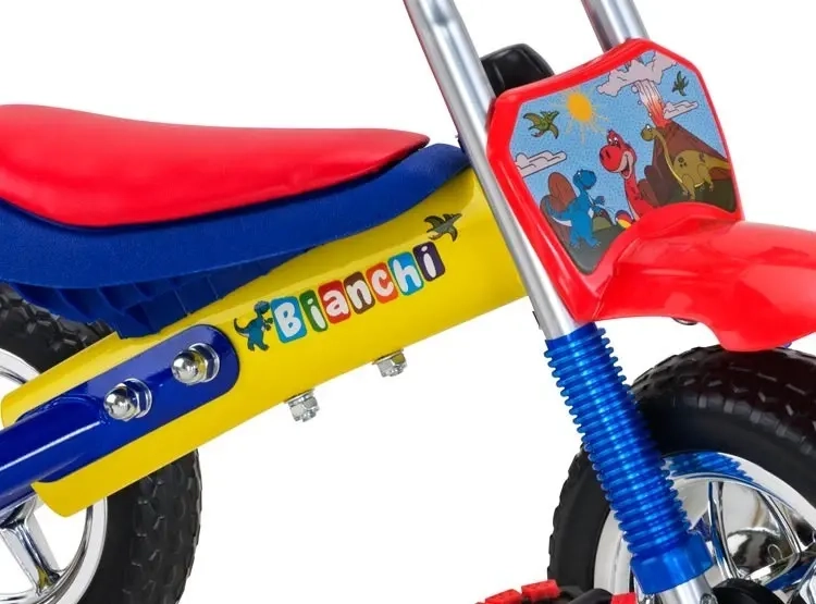 TRICICLO BIANCHI KID RIDER AMARILLO AZUL ROJO - 2