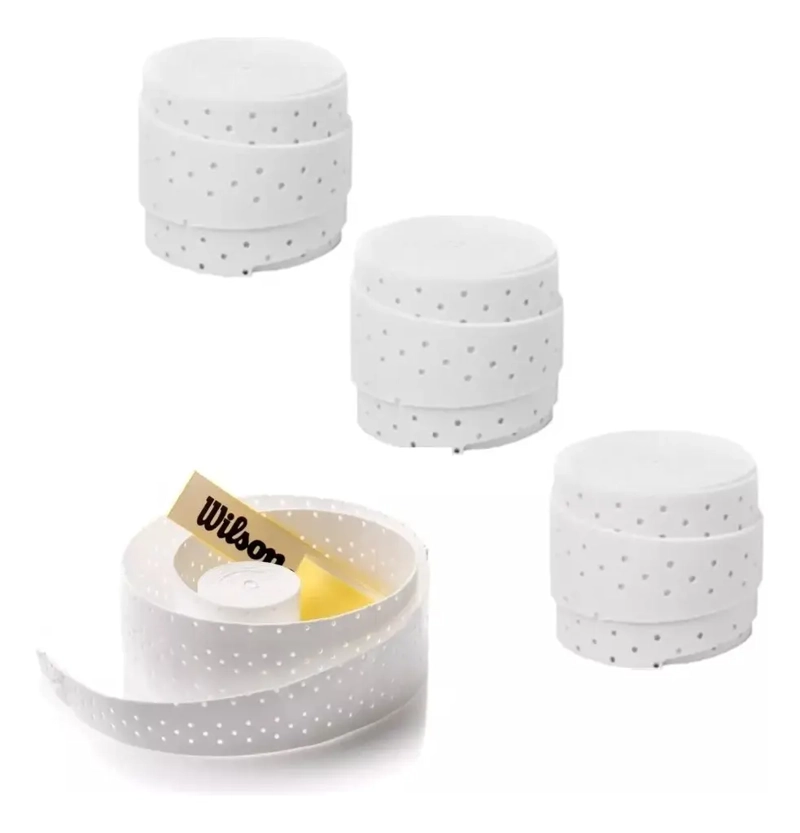PACK X3 WILSON PRO OVERGRIP PERFORADO CUBREGRIP TENIS PADEL - 6