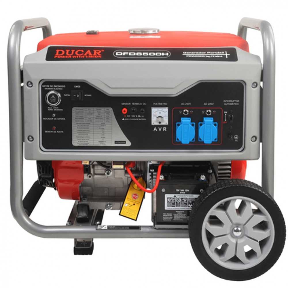 GENERADOR BENCINERO DUCAR DFD6500H 5500 W - 1