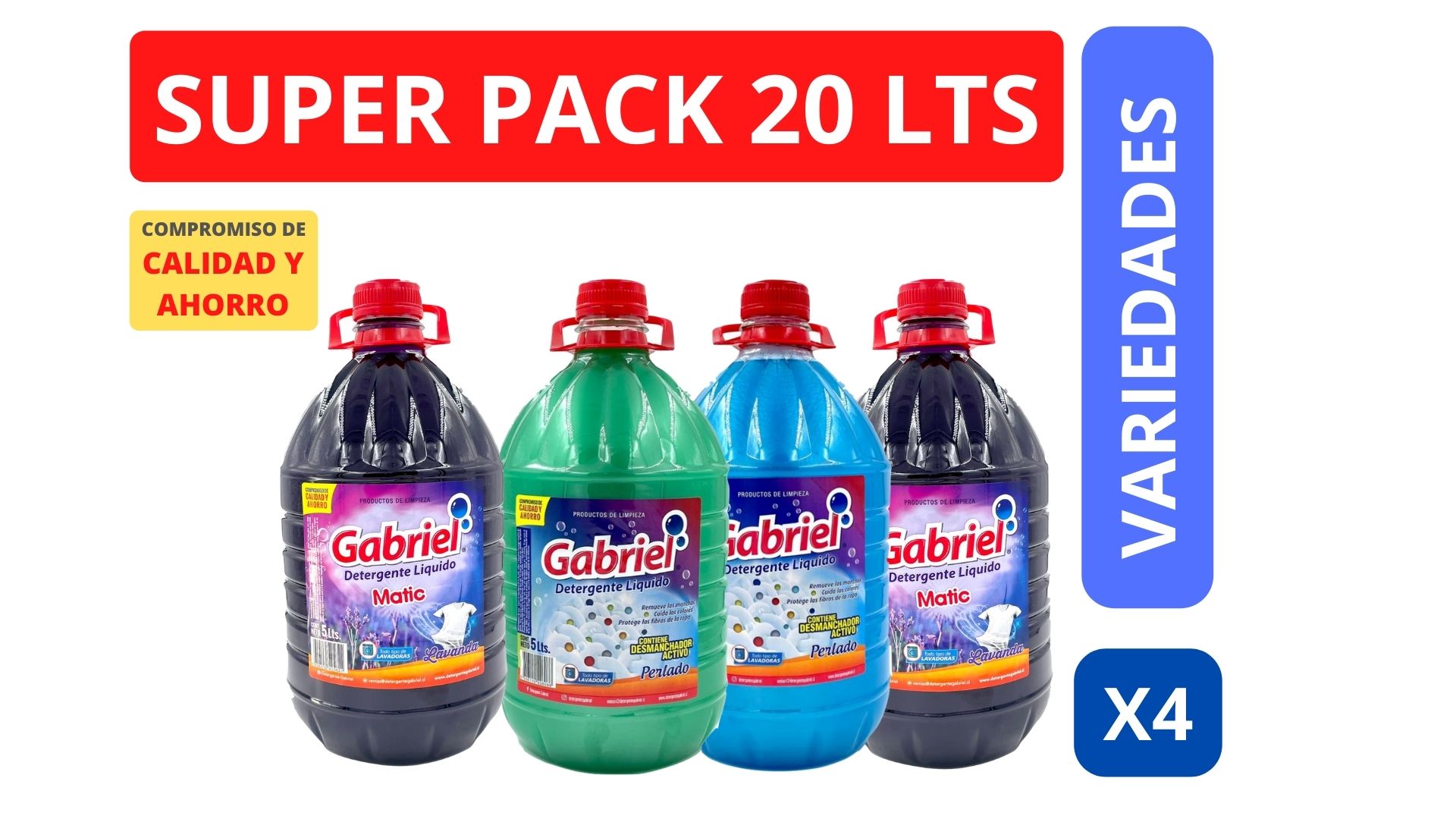 DETERGENTE ROPA GABRIEL 5 L - 1