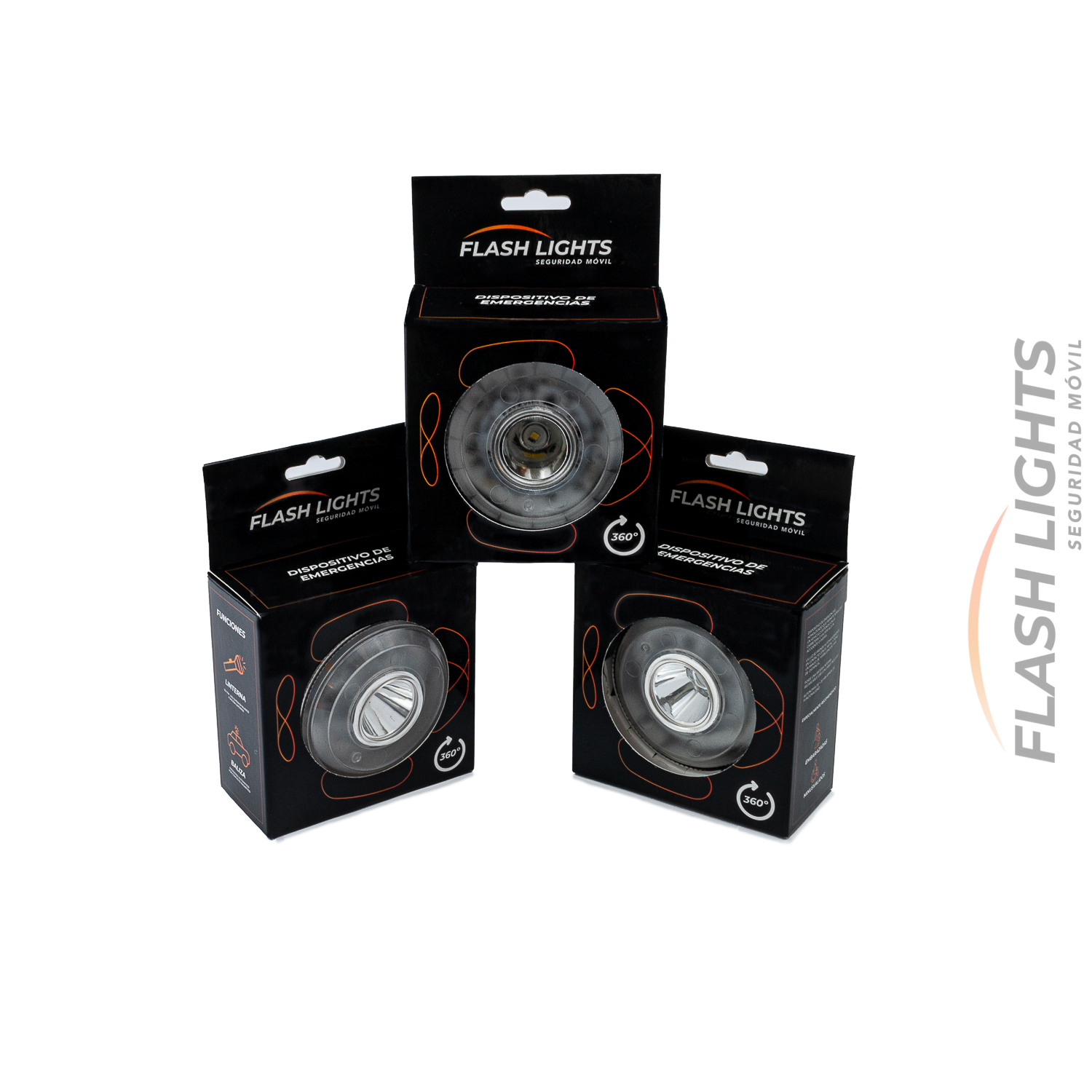 LUZ DE EMERGENCIA FLASHLIGHTS VIAL SET 3 LUCES (UNIDADES) - 1