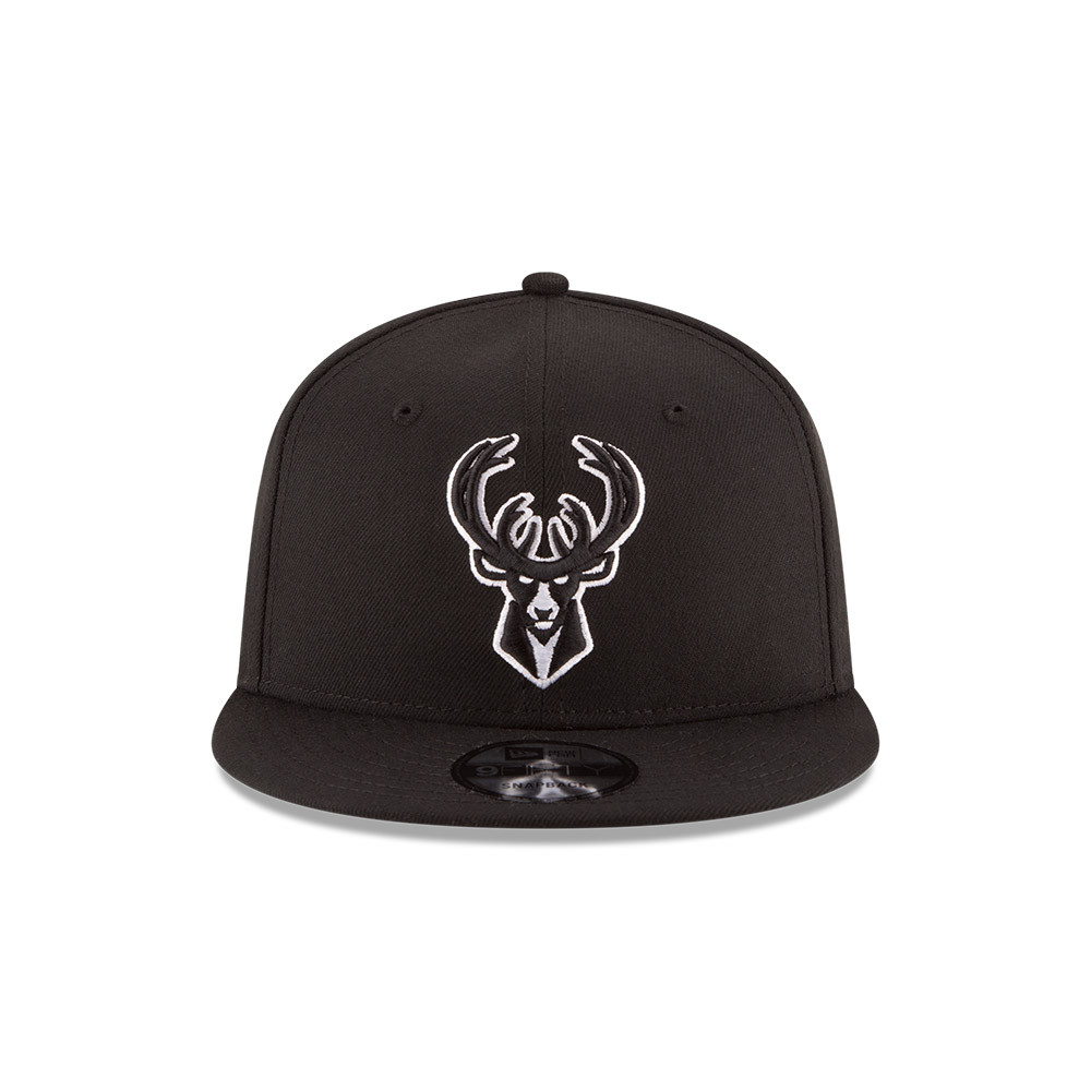 JOCKEY NEW ERA NEGRO MILWAUKEE BUCKS NBA 9FIFTY BLACK - 3