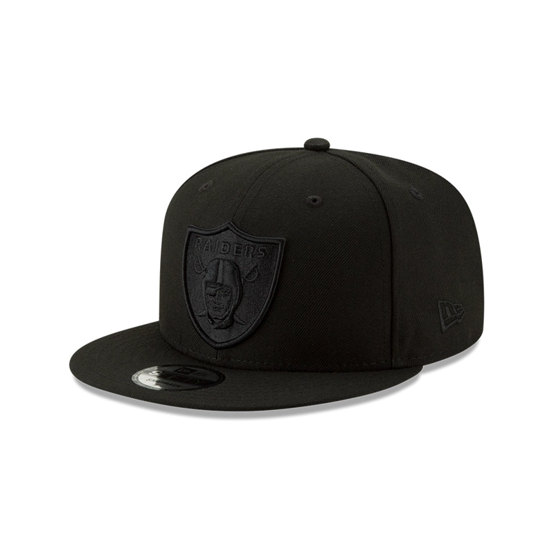 JOCKEY NEW ERA NEGRO LAS VEGAS RAIDERS NFL 9FIFTY BLACK - 1
