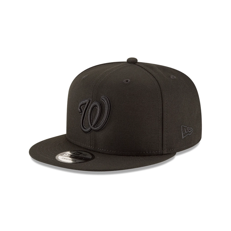 JOCKEY NEW ERA NEGRO WASHINGTON NATIONALS MLB 9FIFTY BLACK - 1