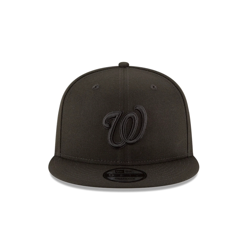 JOCKEY NEW ERA NEGRO WASHINGTON NATIONALS MLB 9FIFTY BLACK - 3