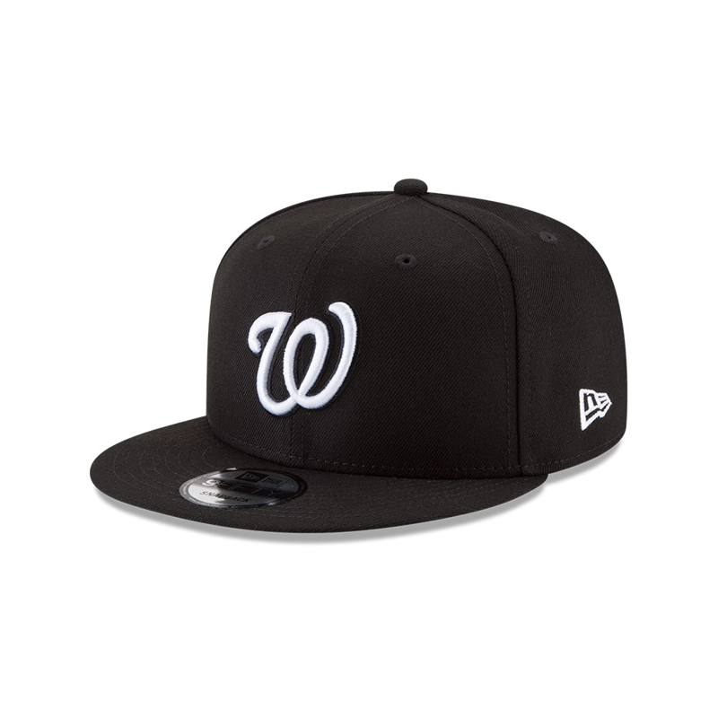 JOCKEY NEW ERA NEGRO WASHINGTON NATIONALS MLB 9FIFTY BLACK - 1