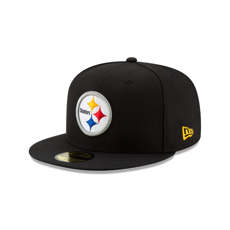 JOCKEY PITTSBURGH STEELERS NFL 59FIFTY BLACK NEW ERA - 1
