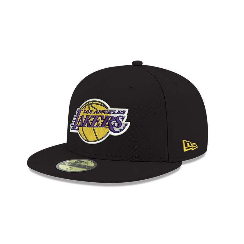JOCKEY NEW ERA NEGRO LOS ANGELES LAKERS NBA 59FIFTY BLACK - 1