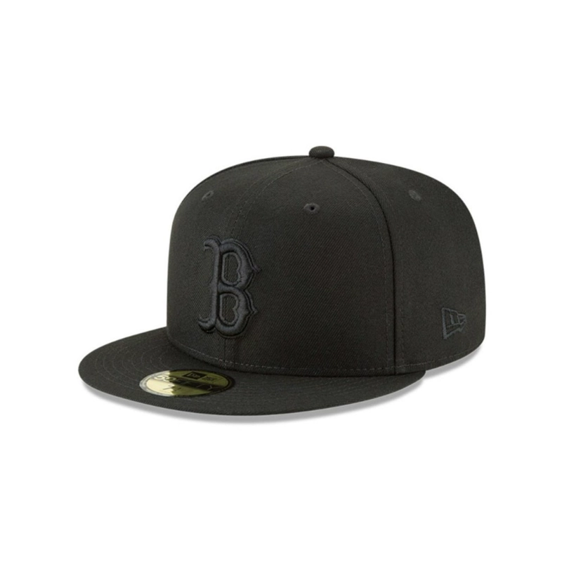 JOCKEY NEW ERA NEGRO BOSTON RED SOX MLB 59FIFTY BLACK - 1
