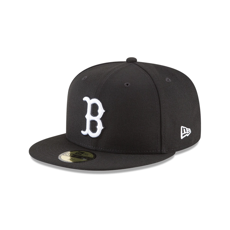 JOCKEY NEW ERA NEGRO BOSTON RED SOX MLB 59FIFTY BLACK - 1