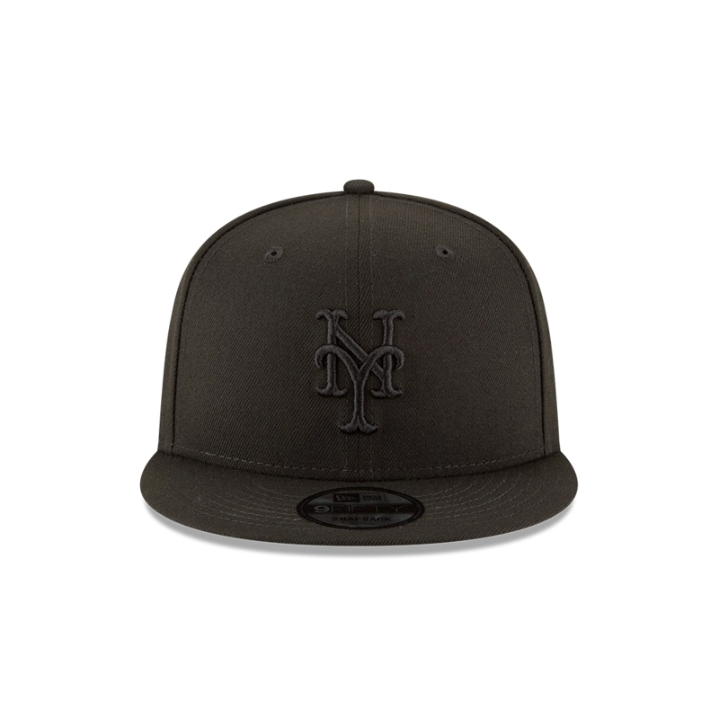 JOCKEY NEW ERA NEGRO NEW YORK METS MLB 9FIFTY BLACK - 2