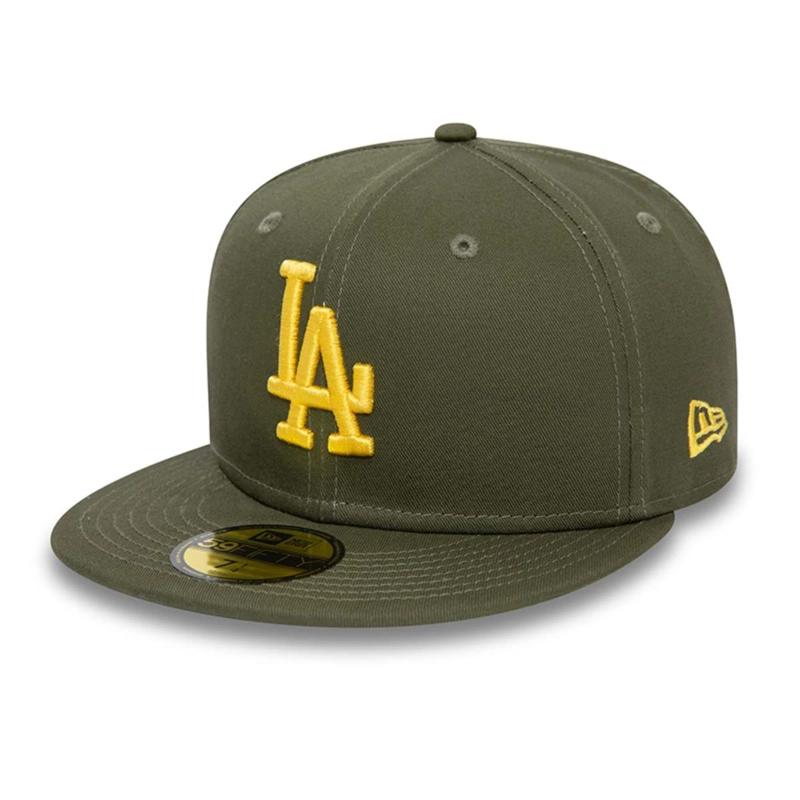 GORRA NEW ERA VERDE LOS ANGELES DODGERS MLB 59FIFTY LEAGUE ESSENTIAL GREEN - 1