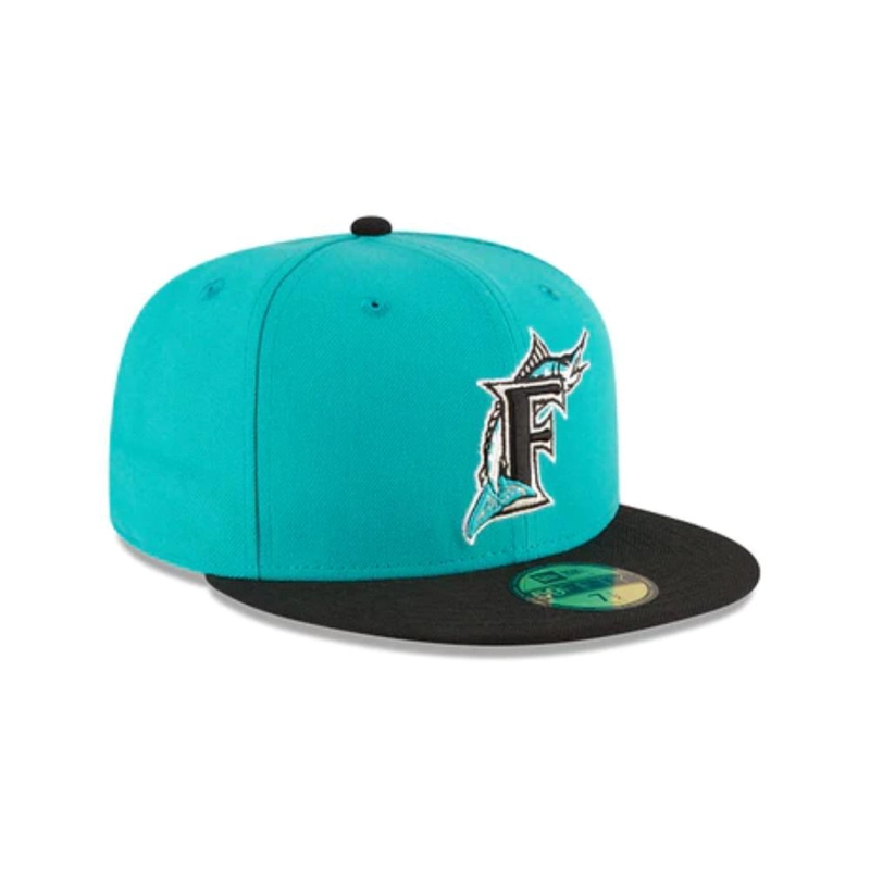 GORRA NEW ERA TURQUESA FLORIDA MARLINS MLB 59FIFTY WOOL TURQUOISE - 2