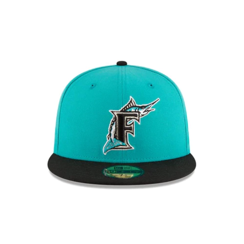 GORRA NEW ERA TURQUESA FLORIDA MARLINS MLB 59FIFTY WOOL TURQUOISE - 3
