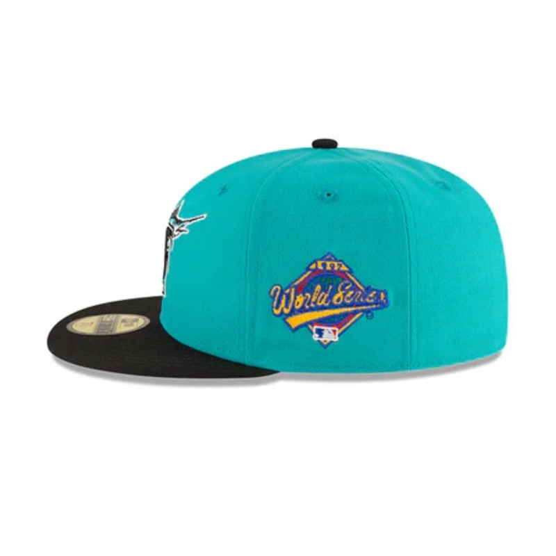 GORRA NEW ERA TURQUESA FLORIDA MARLINS MLB 59FIFTY WOOL TURQUOISE - 4