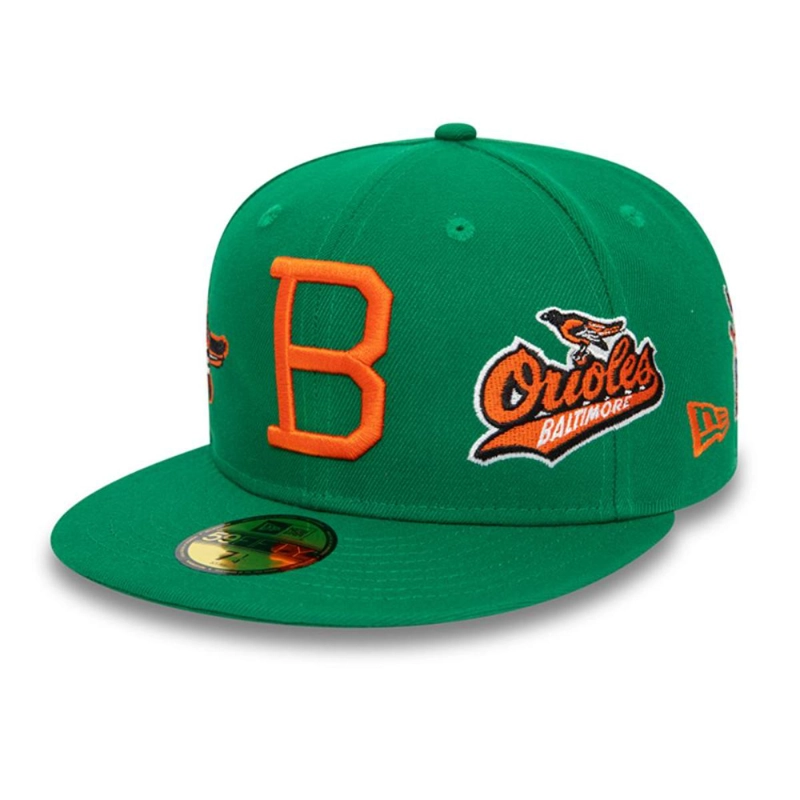 GORRA BALTIMORE ORIOLES MLB 59FIFTY VERDE NEW ERA - 1