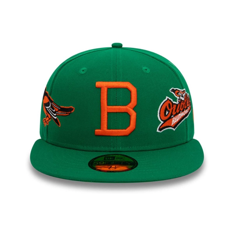 GORRA BALTIMORE ORIOLES MLB 59FIFTY VERDE NEW ERA - 3