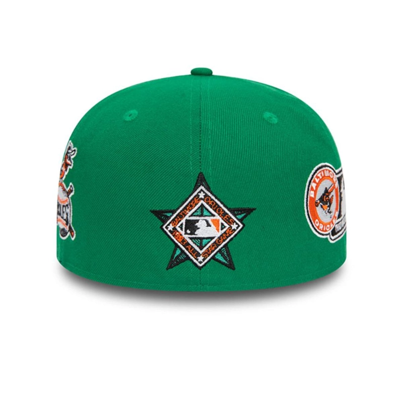 GORRA BALTIMORE ORIOLES MLB 59FIFTY VERDE NEW ERA - 4