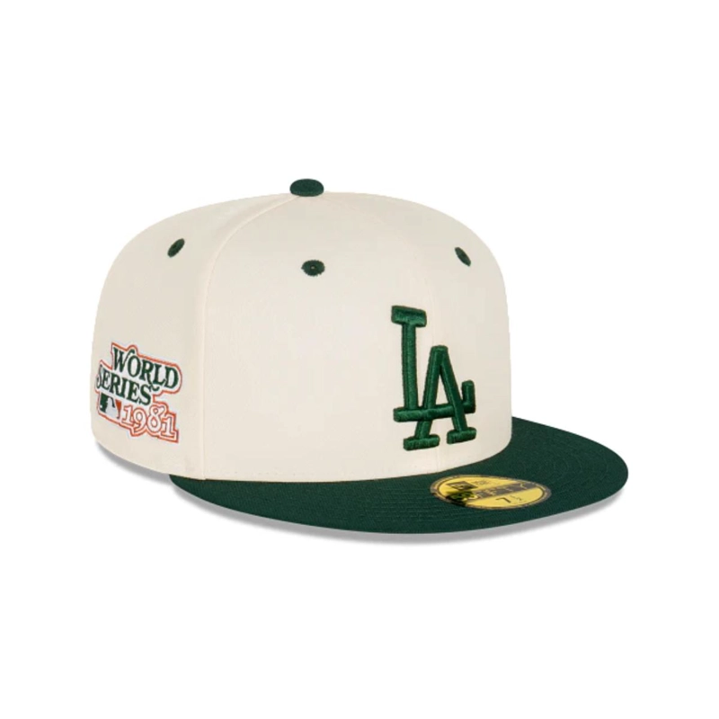 GORRA 59FIFTY MLB LOS ANGELES DODGERS SIDE PATCH BLANCO - 1