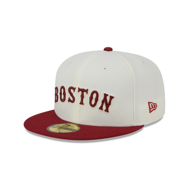 GORRA BOSTON ROJO SOX MLB 59FIFTY BLANCO NEW ERA - 2