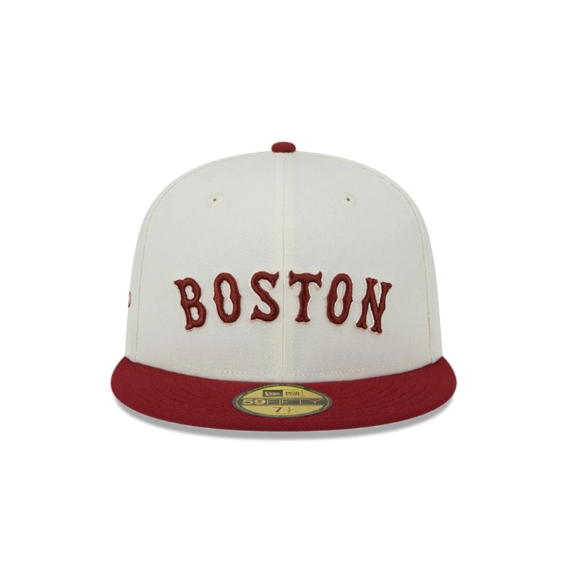 GORRA BOSTON ROJO SOX MLB 59FIFTY BLANCO NEW ERA - 3