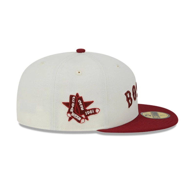 GORRA BOSTON ROJO SOX MLB 59FIFTY BLANCO NEW ERA - 4