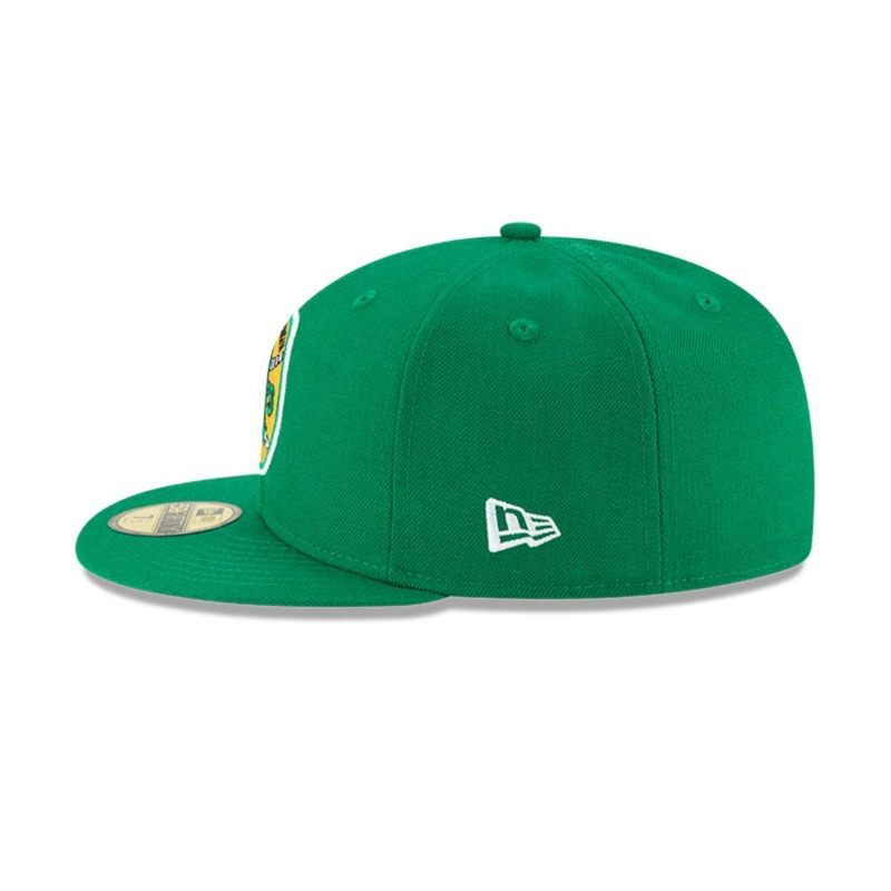 GORRA NEW ERA VERDE 59FIFTY OAKLAND ATHLETICS MLB COOPERSTOWN GREEN - 4