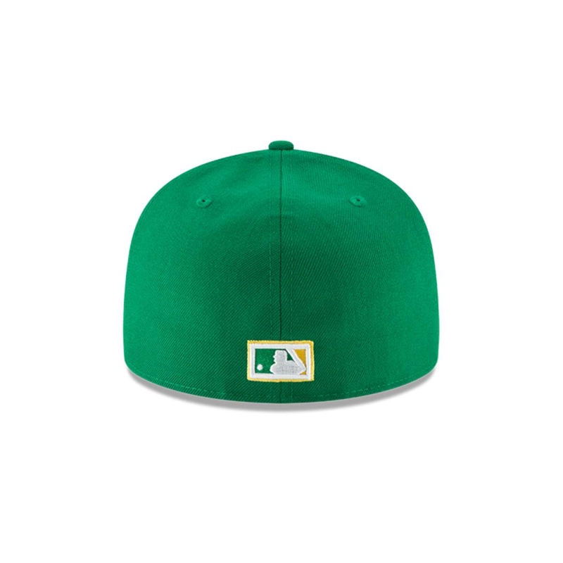 GORRA NEW ERA VERDE 59FIFTY OAKLAND ATHLETICS MLB COOPERSTOWN GREEN - 6