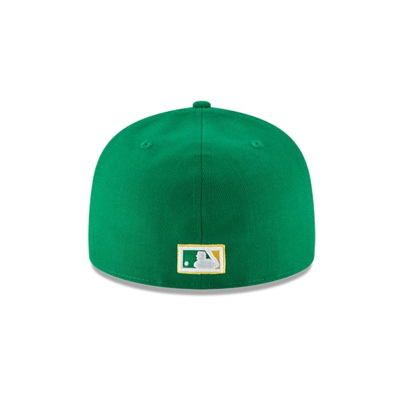 GORRA NEW ERA VERDE 59FIFTY OAKLAND ATHLETICS MLB COOPERSTOWN GREEN - 6