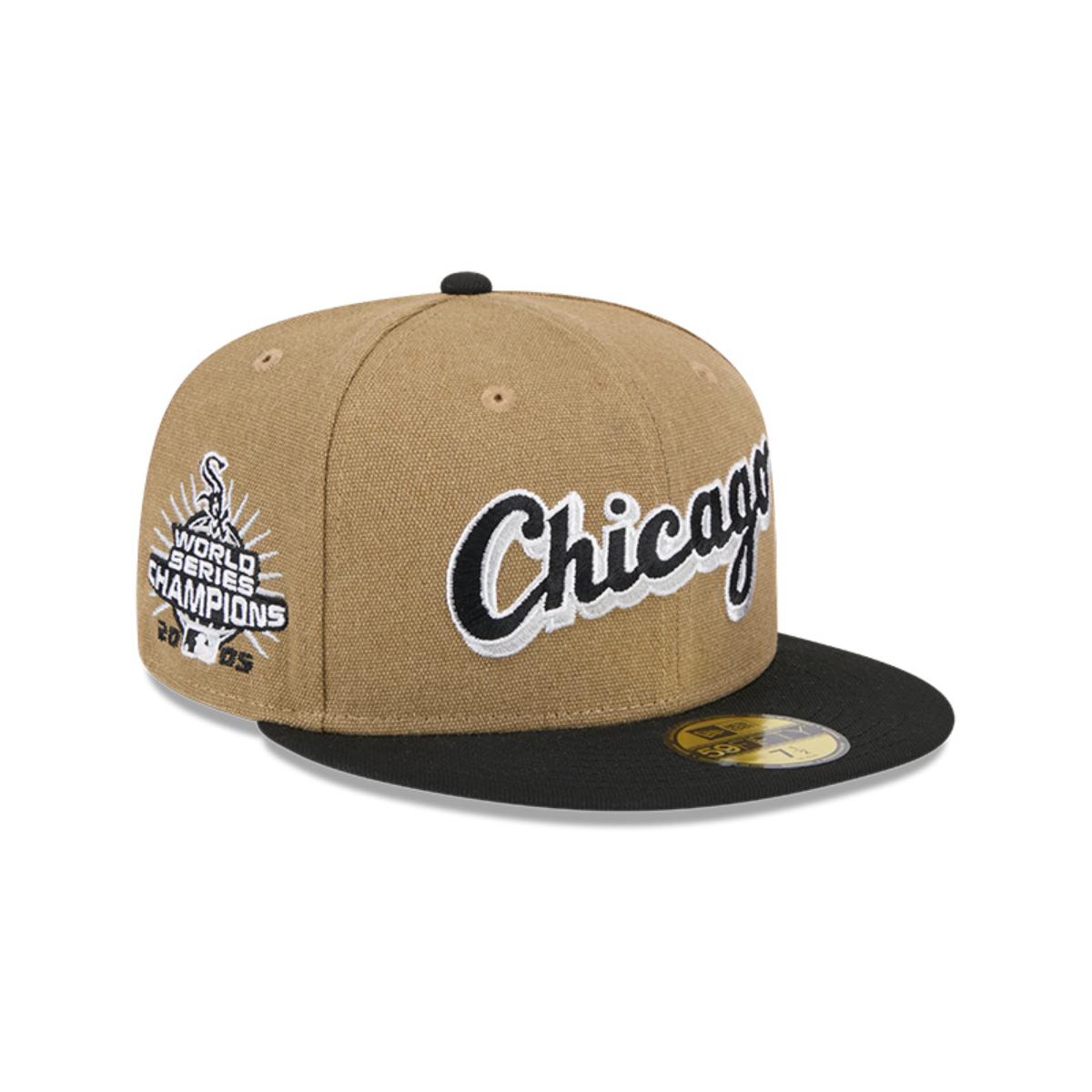 GORRO 59FIFTY MLB CHICAGO BLANCO SOX CANVAS CROWN MED BEIGE - 1